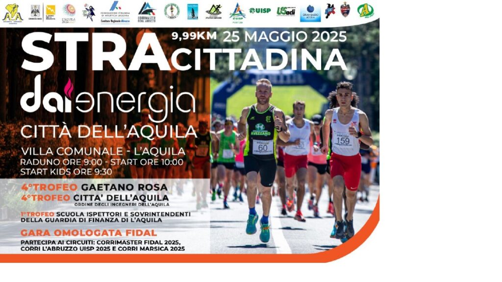 Stracittadina 2025 città di L’Aquila – Classifica dedicata agli ingegneri iscritti agli Ordini professionali di tutta Italia