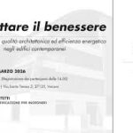 Progettare il benessere. Comfort indoor, qualità architettonica ed efficienza energetica negli edifici contemporanei | Verona, 27 marzo 2026: NO CFP