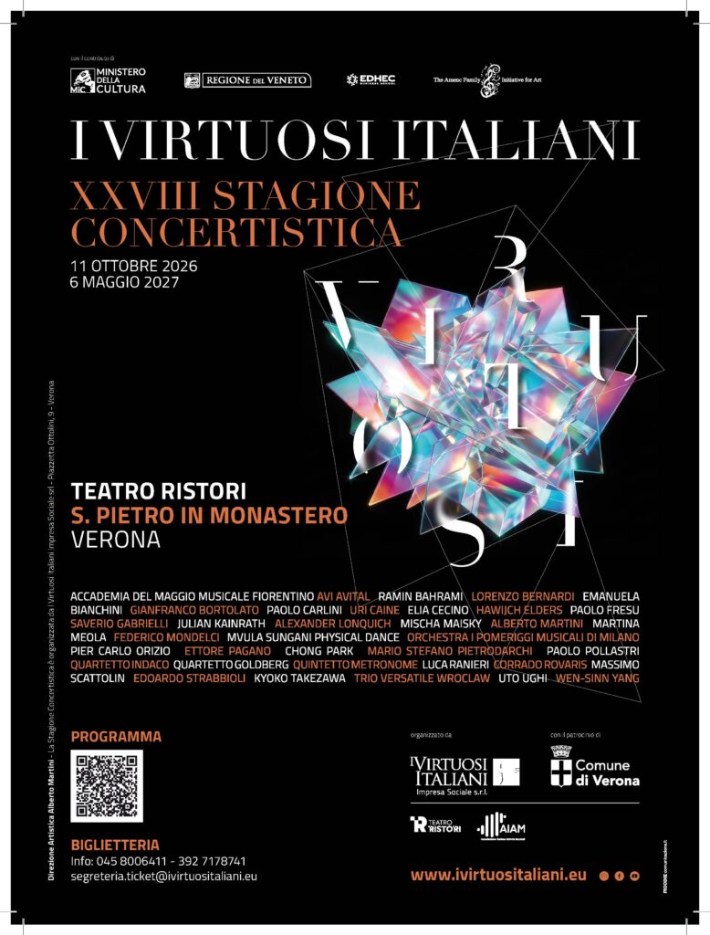 Convenzione I Virtuosi Italiani – XXVIII Stagione Concertistica e “Baroque Festival” – anno 2026